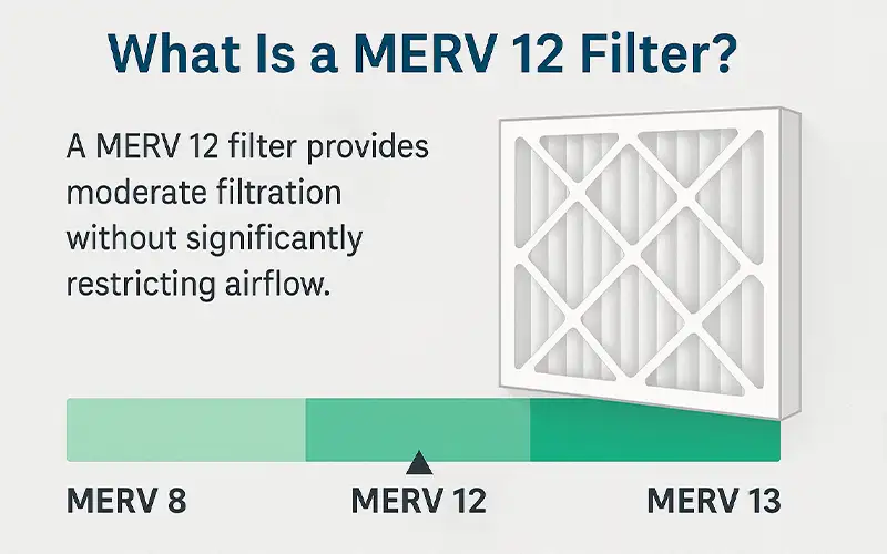 MERV 12 Filter Explained Efficiency Particle Range & HVAC Use