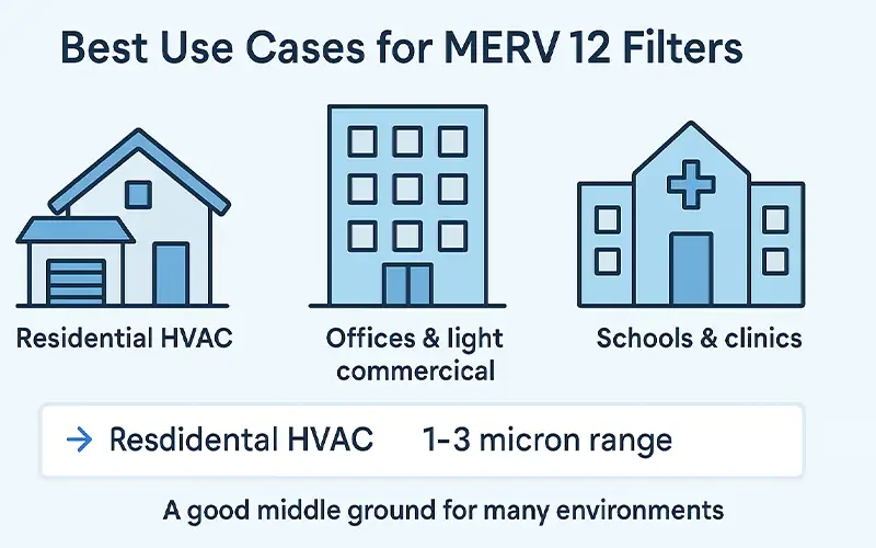 MERV 12 Filter Explained Efficiency Particle Range & HVAC Use