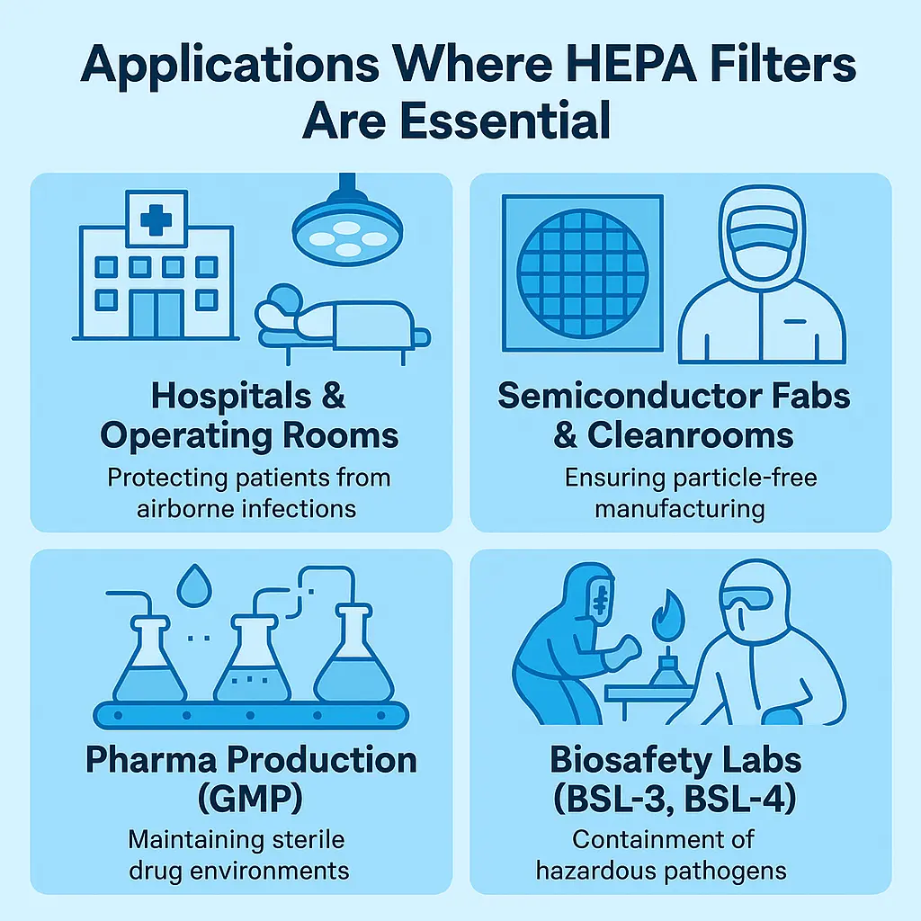 Understanding HEPA Filter Efficiency Standards Testing Methods and Critical Applications