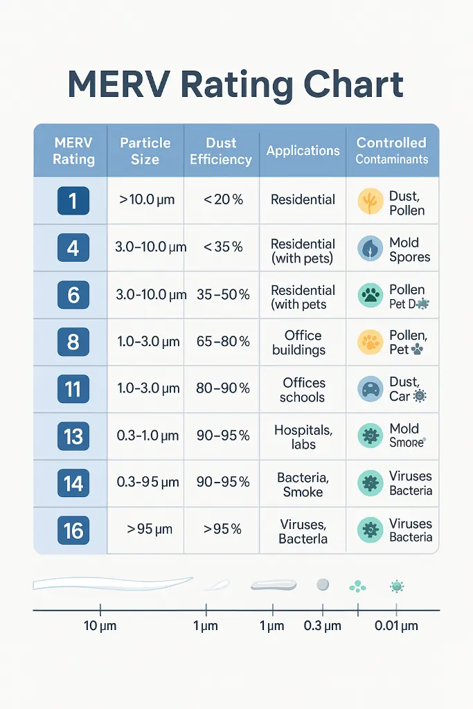 MERV Value Chart Explained Find Your Perfect Filter