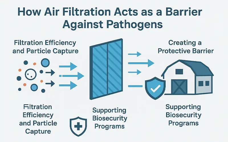 Air Filtration as a Barrier Against PRRSV, Avian Influenza, and Other Pathogens