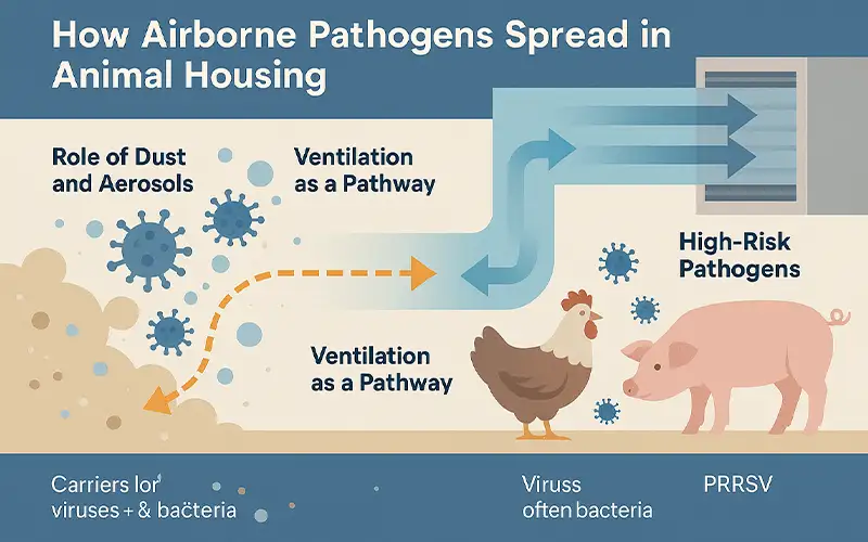 Air Filtration as a Barrier Against PRRSV, Avian Influenza, and Other Pathogens