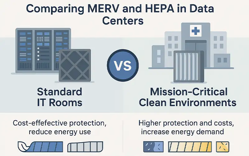 The Role of MERV and HEPA Filters in Data Center Cooling Efficiency