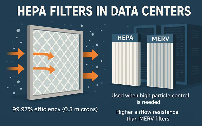 The Role of MERV and HEPA Filters in Data Center Cooling Efficiency