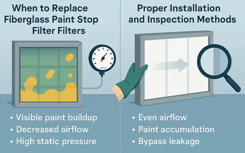 What Is Fiberglass Paint Stop Filter Media