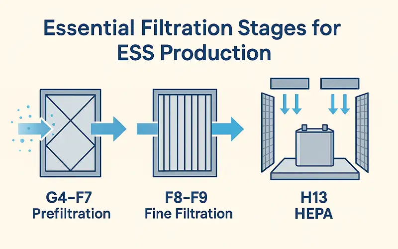 How Air Filtration Protects Energy Storage Battery Safety